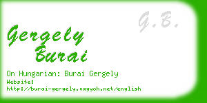 gergely burai business card